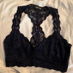 Navy Blue Fabrik Bralette